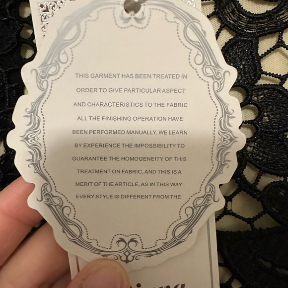 Black Floral Lace Midi Dress - Picture 7 of 7